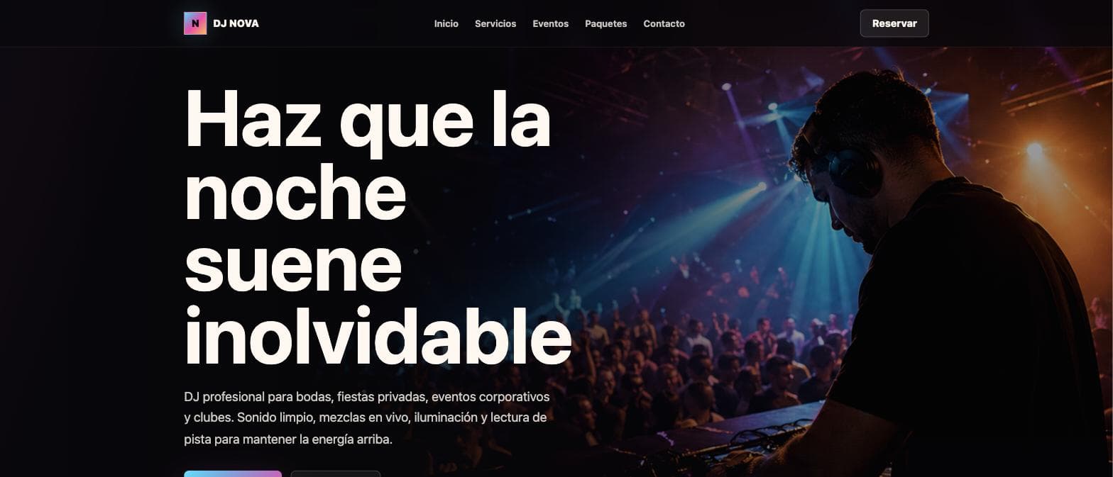 DJ Experience — live preview