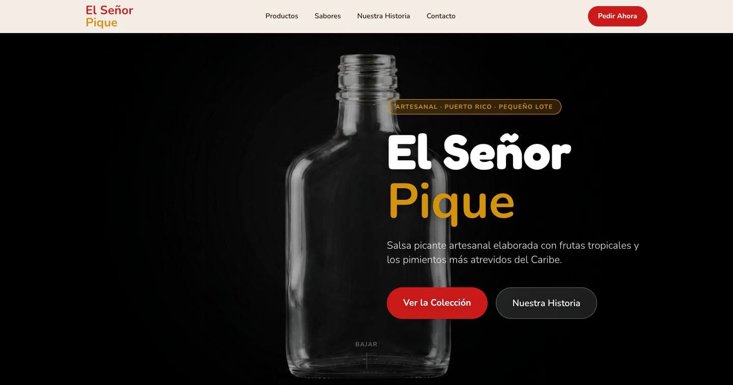 El Señor Pique — live preview